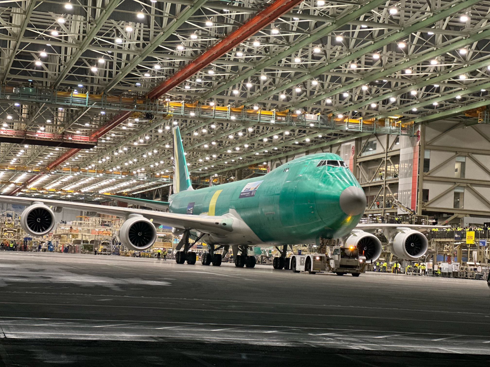 Amazing Journey  ! The  Last  B747  Has  Left  Boeing  Everett  Factory  Ahead  Of  Its Delivery To  Atlas Air  .