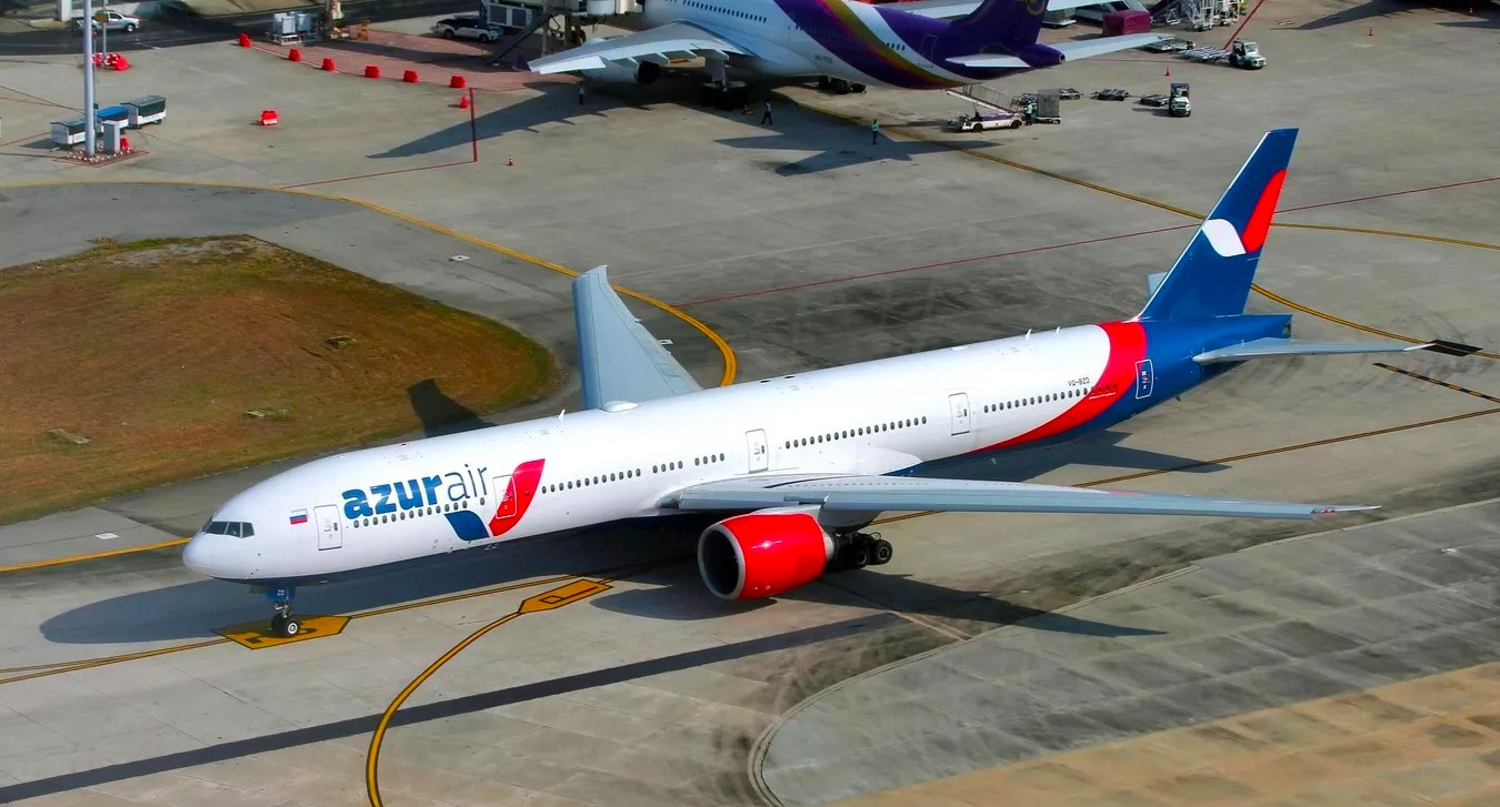 Russian Azur Air is Repairing Part of the  Engines of its aircraft in Iran.