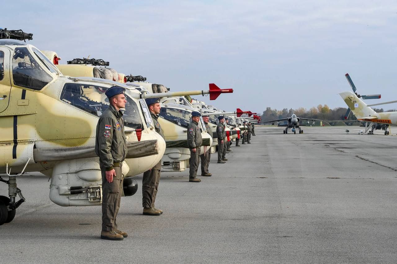 The former Cypriot Mi-35P helicopters are now in Service of the Serbian Armed Forces.