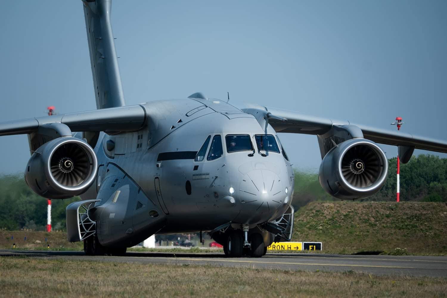First  Hungarian  KC-390  Military Transport Aircraft  Lands  In  Kecskemét  For  Testing.