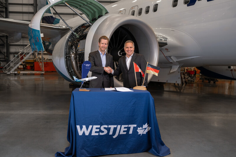 WestJet and Lufthansa Technik signed multi-billion-dollar agreement for LEAP engine maintenance services; Lufthansa Technik to establish new overhaul facility in Calgary.