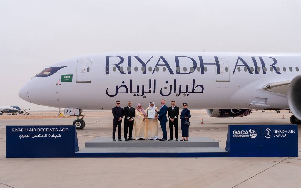 Milestone! Saudi's General Authority of Civil Aviation handed over the Air Operator Certificate (AOC) to Riyadh Air.