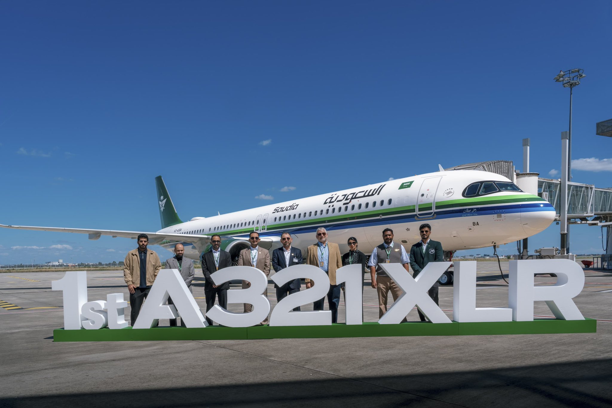 Saudi Airlines receives the first Airbus A321XLR aircraft in the Middle East and Africa.