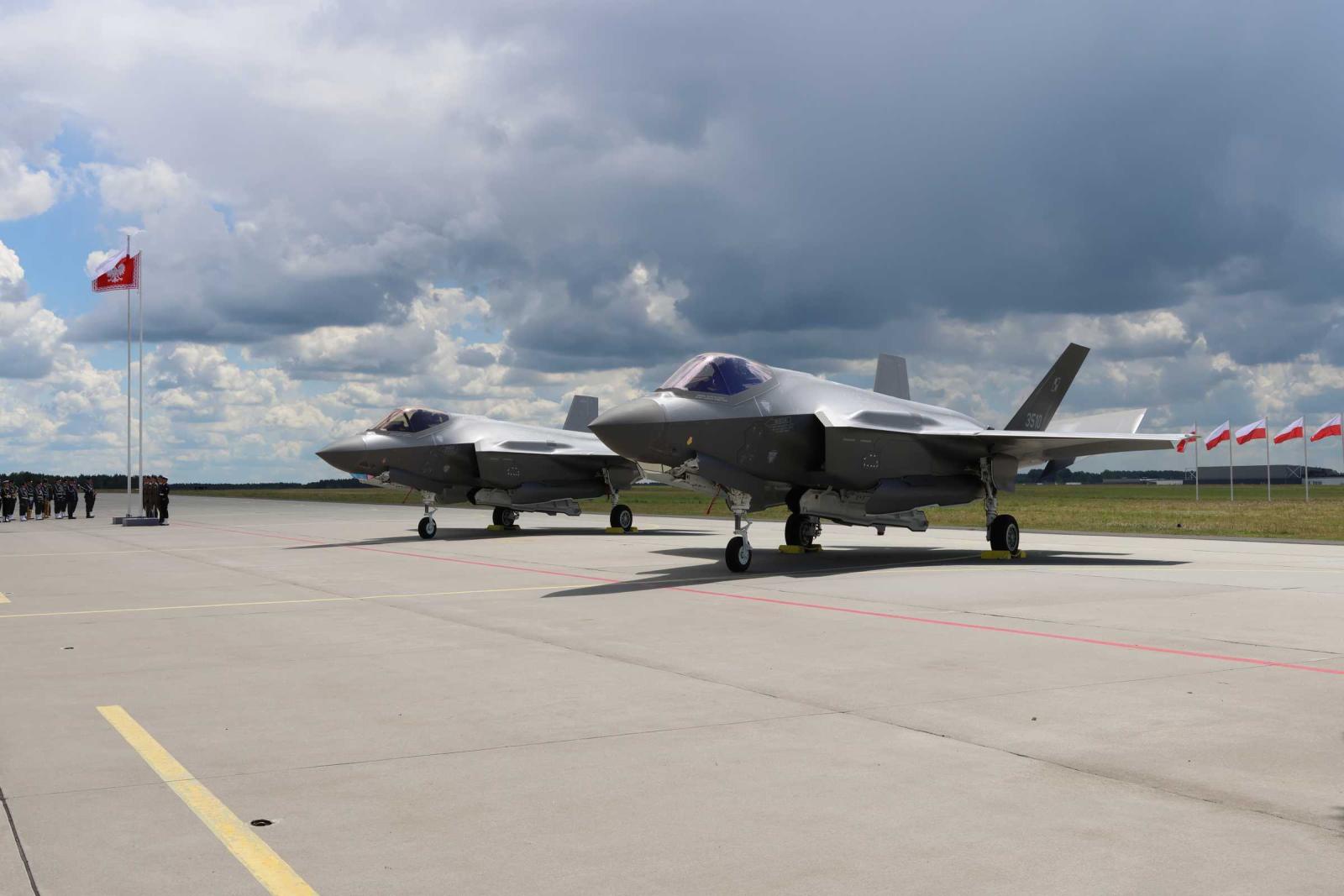 Husarz - Poland officially inducted its first F-35A Joint Strike Fighters into its Air Force, Two more Squads aimed.