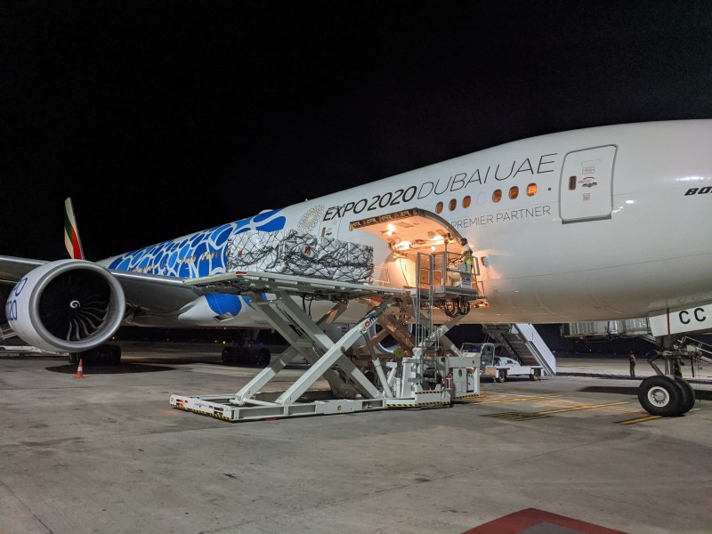 Press Release - Emirates launches India humanitarian airbridge to transport urgent COVID-19 relief items.
