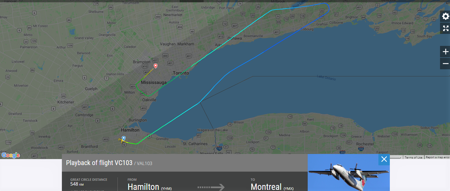 32.5  years  old  Voyageur  Airways  DHC-8 102  Aircraft was  Forced to do an  Emergency  Landing at  Toronto  due to Engine-1 'IFSD' at FL210 !
