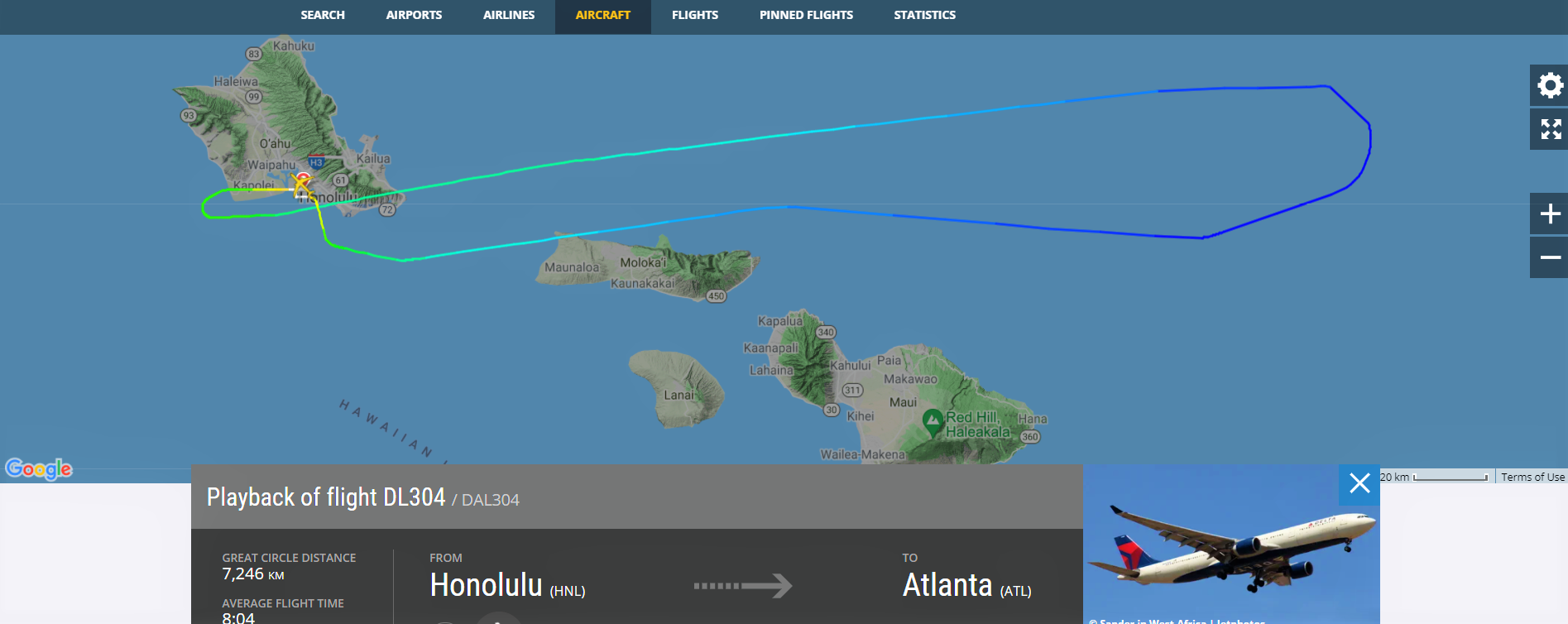 Compressor  stall  of  Right  Engine  Forced 17.4 years Old  Delta  Airlines Airbus A330-300 aircraft to do an Air Turn Back (ATB) to Honolulu ! 