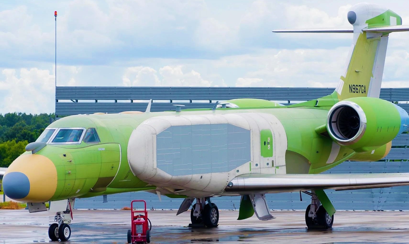 U.S. Air Force EC-37B Compass Call - II (Electronic Warfare Aircraft ) aircraft for Jamming enemy communications !
