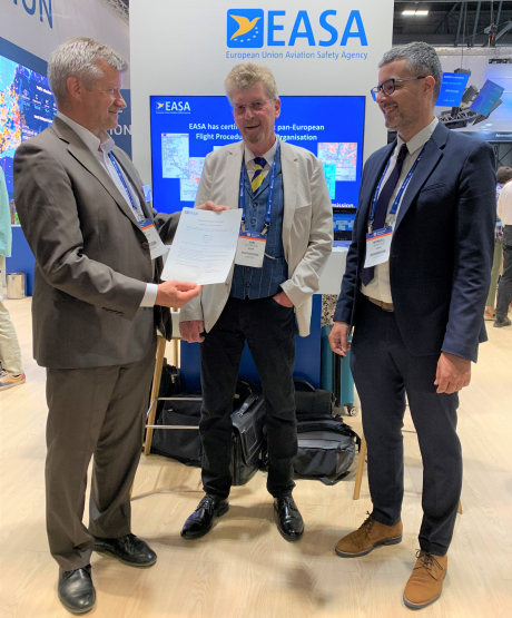European  Union  Aviation  Safety  Agency (EASA)  has  awarded  its  first 